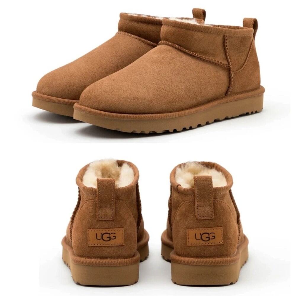 UGG Classic Ultra Mini Chestnut Boot Bootie Womens US Size 8 NEW